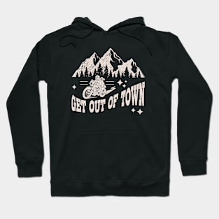 Get Out Of Town Motorcycle Design Hoodie